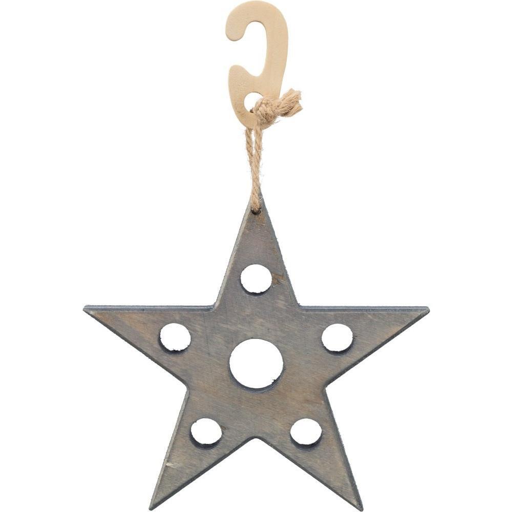 Игрушка для грызунов Trixie Звезда для лакомства серая 14х17см фото 1