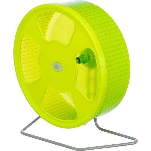 Игрушка для грызунов Trixie Колесо тренажерное для маленьких грызунов на подставке пластик ø20см фото 1