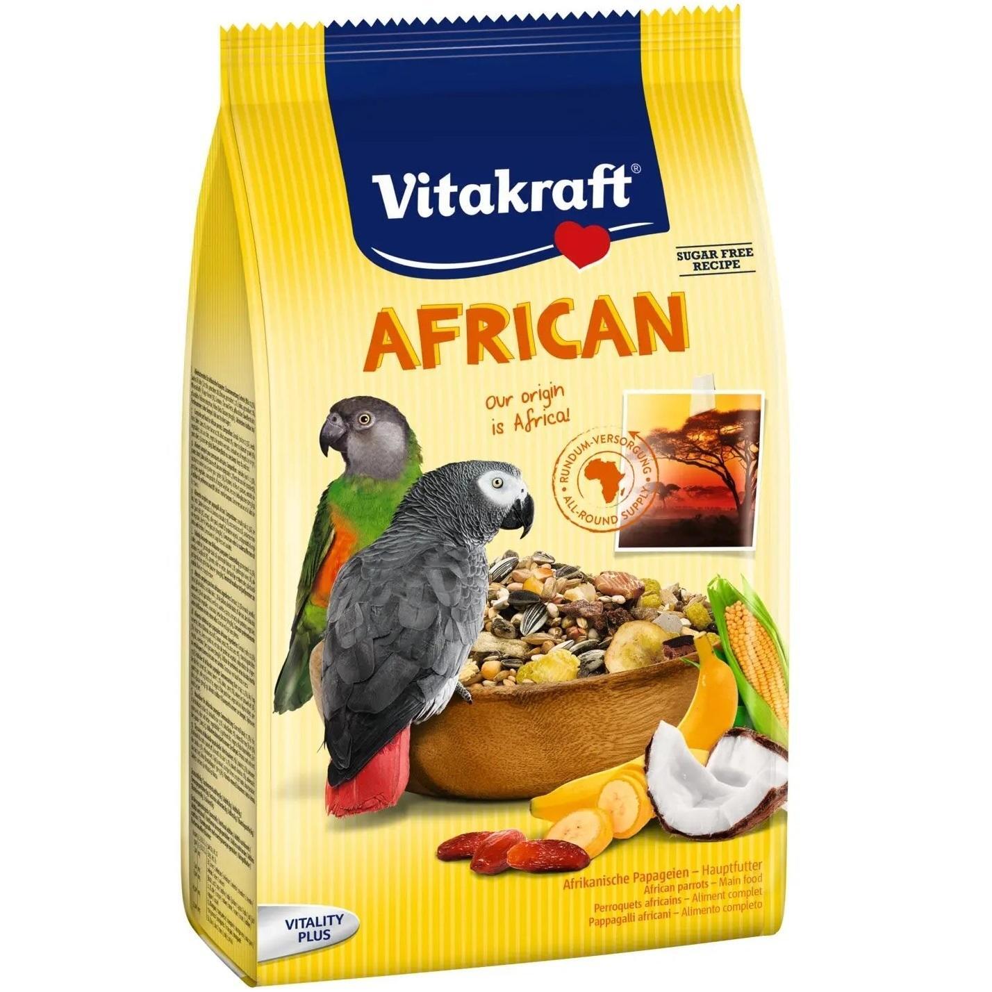 Корм для крупных африканских попугаев Vitakraft African для жако 750 г фото 1