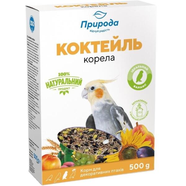 

Корм для средних попугаев Природа Коктейль Корела 500г