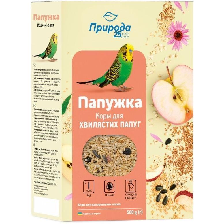 Корм Природа Попугайчик Йод+эхинацея 500г фото 1