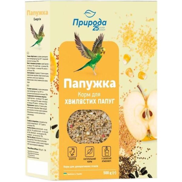 

Корм Природа Попугайчик Энергия 500г