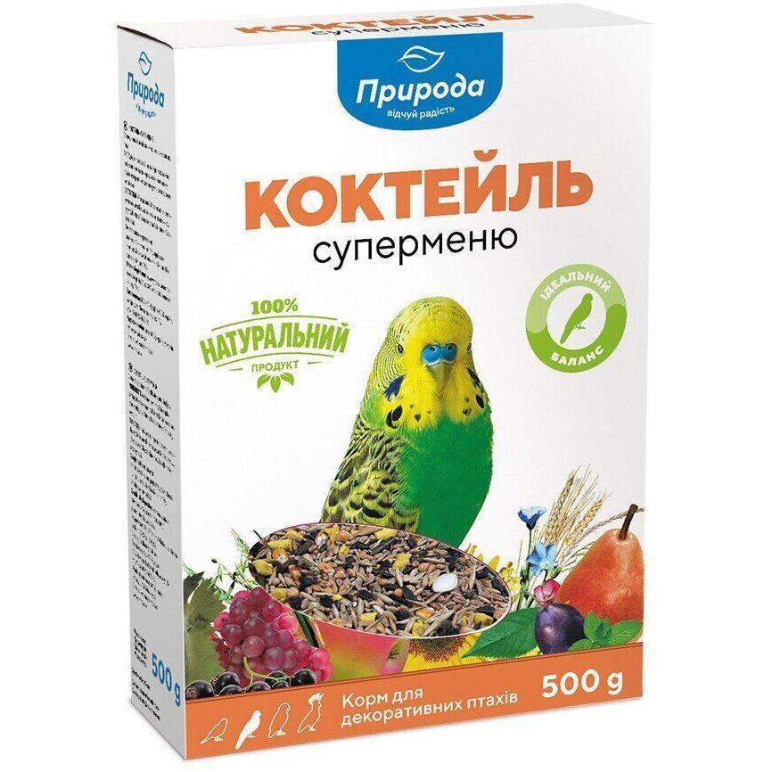 Корм для попуг Природа Коктейль Суперменю 500г фото 1