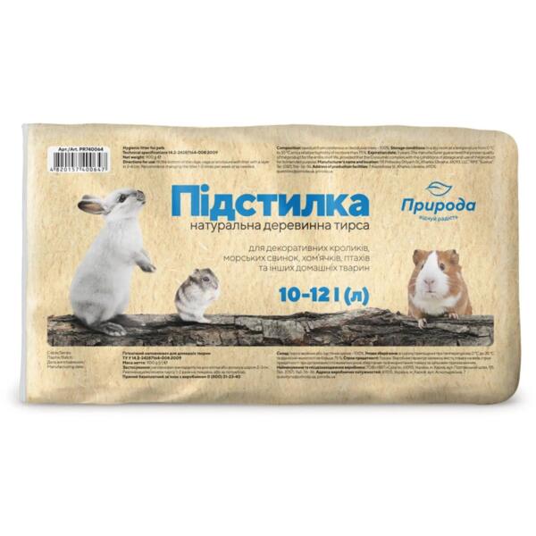 

Наполнитель для грызунов Природа Тирса 900г