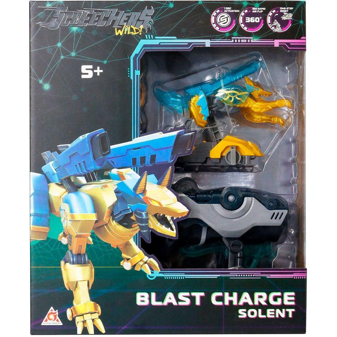 Игровой набор Screechers Wild S5 L1 – Солент (запускатель-бластер, машинка-трансформер) (EU686114) фото 1