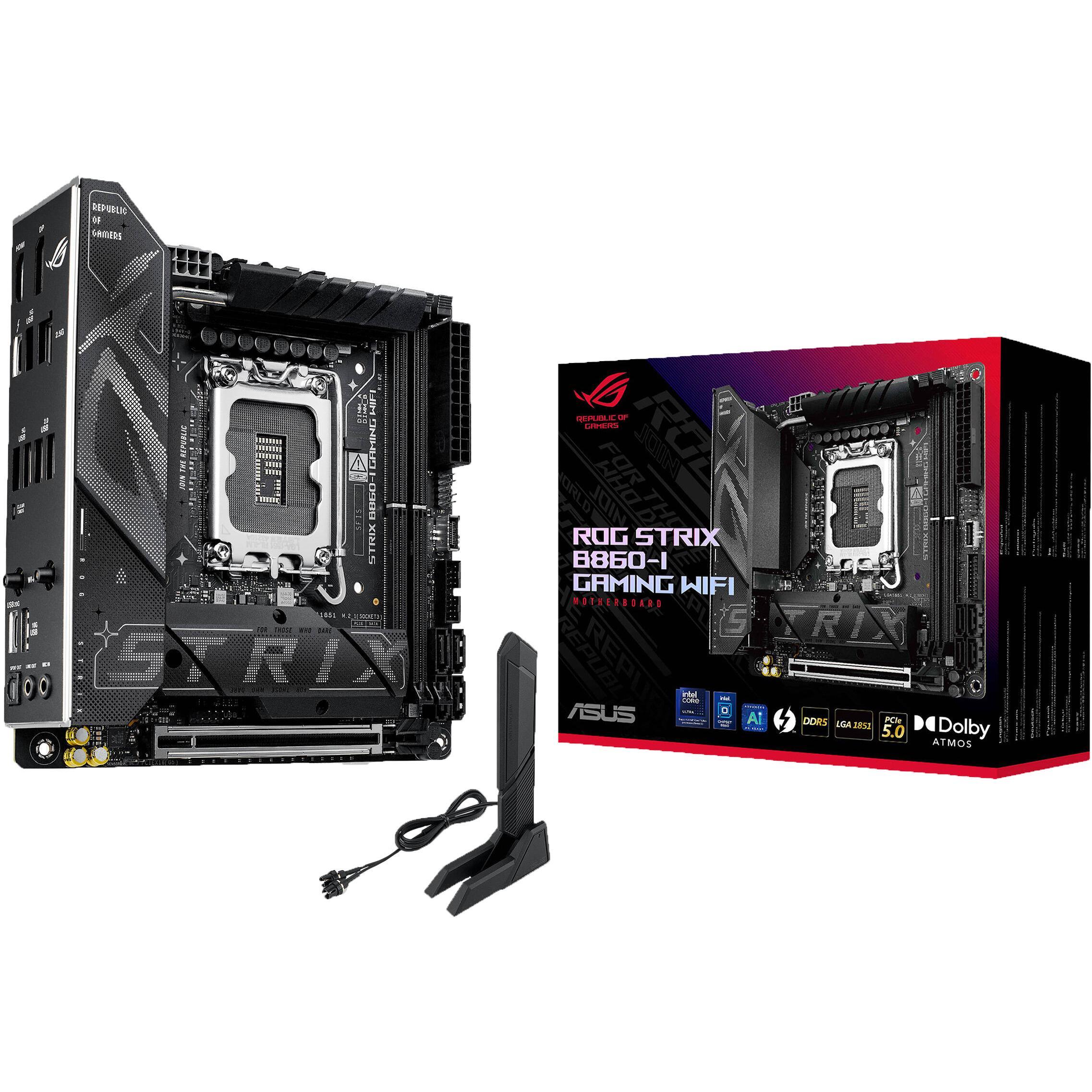Материнcька плата ASUS ROG STRIX B860-I Gaming WIFI (90MB1JB0-M0EAY0)фото1