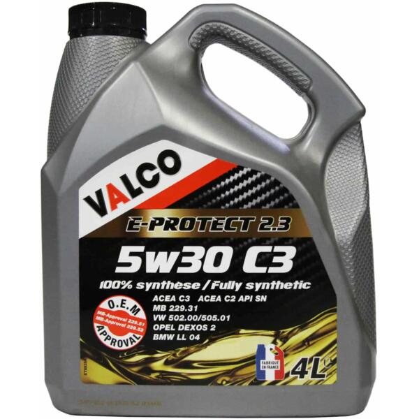 

Масло моторное Valco E-Protect 2.3 5W30 C3 4л PRESTEZA MSP (PF021072/PF006867)