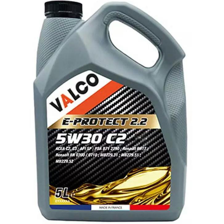 Масло моторное Valco E-Protect 2.2 5W30 C2 5л AVANZA MSP (PF021155) фото