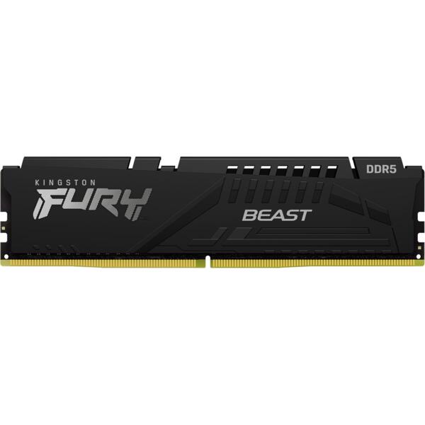 

Память для ПК KINGSTON DDR5 16GB 6000 FURY Beast Black XMP (KF560C30BB-16)