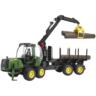 Набор Bruder - Харвестер John Deere 1210E с манипулятором и бревнами (2133)
