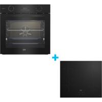 Комплект варильна поверхня індукційна Beko HII64400QT + духова шафа Beko BBIS17300BCS