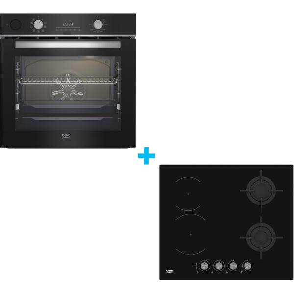 

Комплект варочная поверхность комбинированная Beko HILM64222S + духовой шкаф Beko BBIS18300XCSE