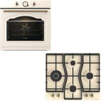 Комплект варильної поверхні газової Gorenje GW6D42CLI + духовий шафа Gorenje BOS67371CLI