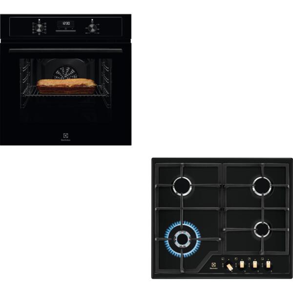 

Комплект варочная поверхность газовая Electrolux KGS6436RK + духовой шкаф Electrolux EOF3H40BK