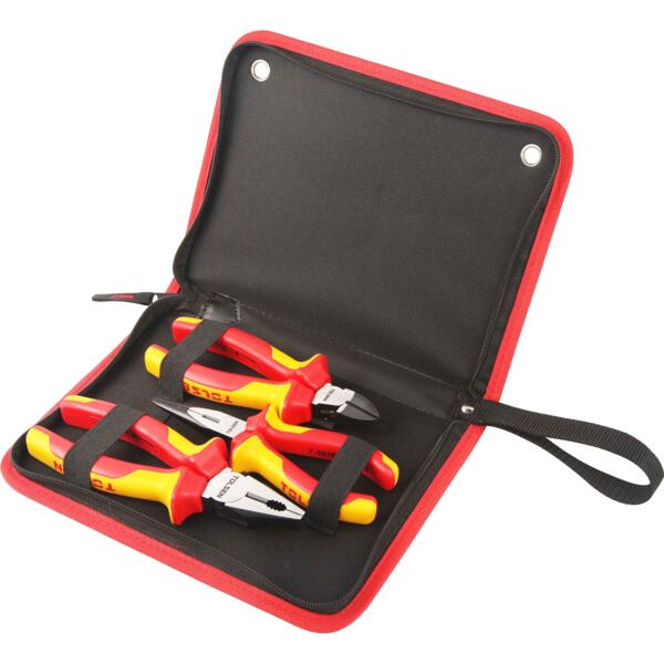 

Набор инструментов Tolsen Premium, диэлектрический, 3шт, для электричества 1000В (V83103)