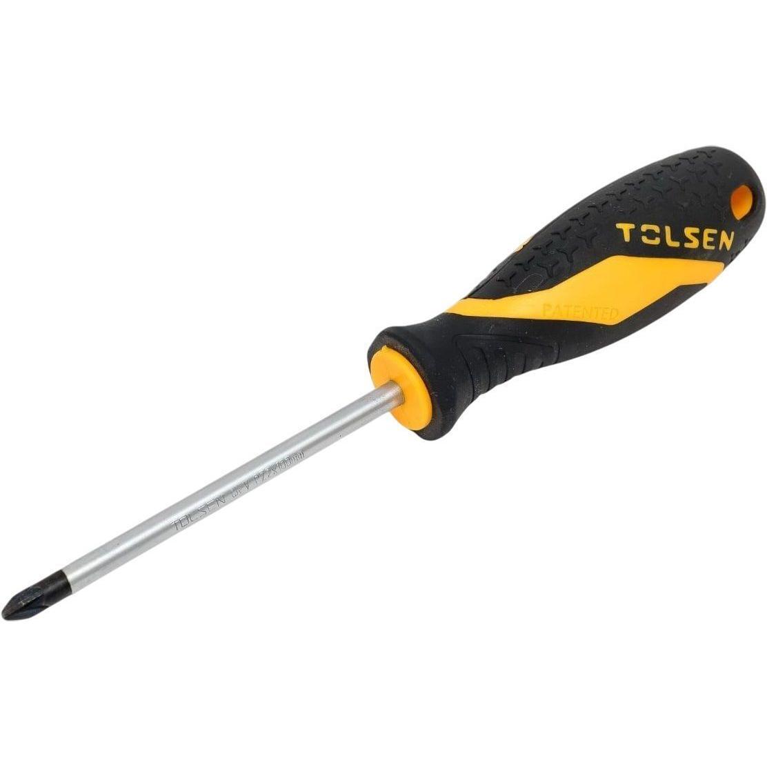 Викрутка Tolsen Ерго хрестова, PZ2x100мм, сталь CrV (20164)фото1