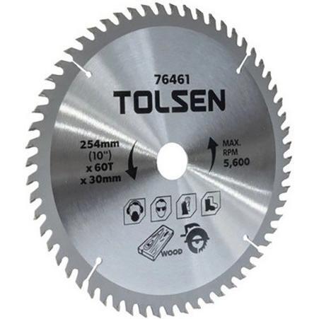 Диск пильний Tolsen по дереву, 254х60Tх30мм (76461)фото1