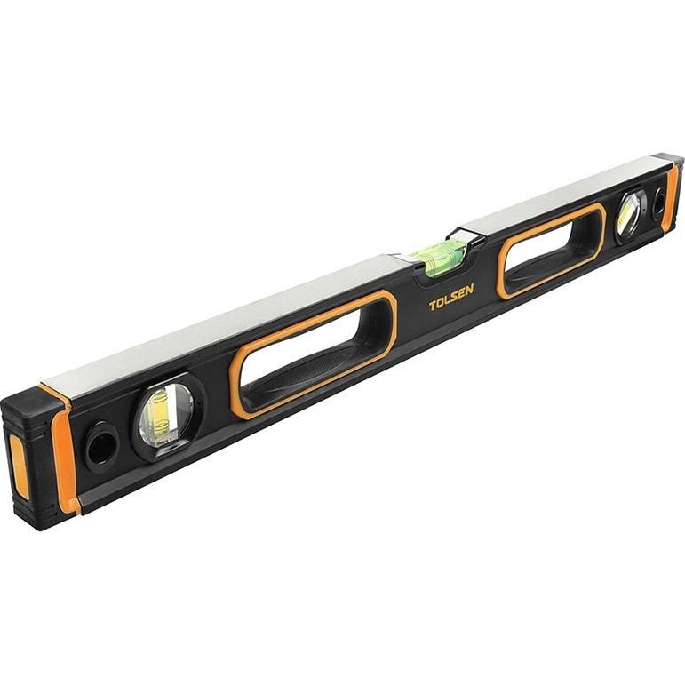 Уровень Tolsen Профи, 120см, 3 капсулы, алюминиевый, с магнитами, отверстия для руки (35115) фото 1