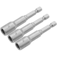 Головки торцевые Tolsen магнитные, набор 3шт, 1/4"х65мм, 11мм, стали 40Cr (77846)