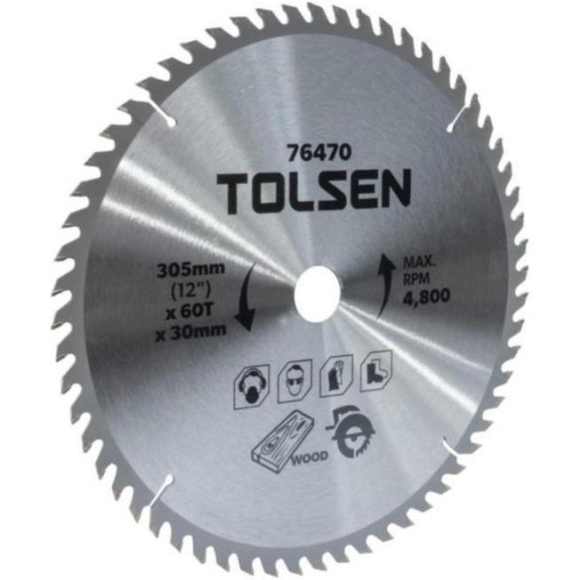 Диск пиляльний Tolsen по дереву, 305х60Tх30мм (76470)фото1