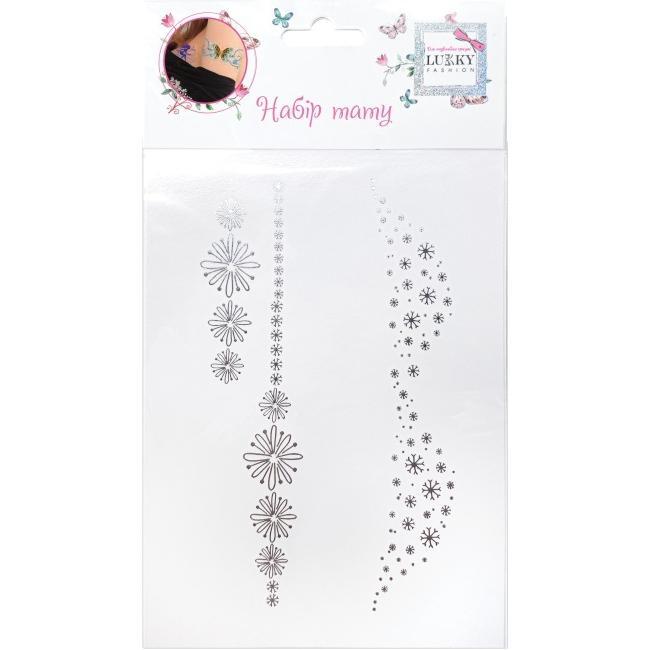 Светящиеся временные тату Lukky "Цветочная метель" для лица и тела (T21488) фото 