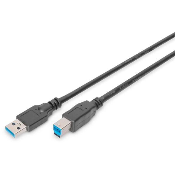 

Кабель для принтера Digitus USB (AM/BM) 1.8м, Black (AK-300115-018-S)