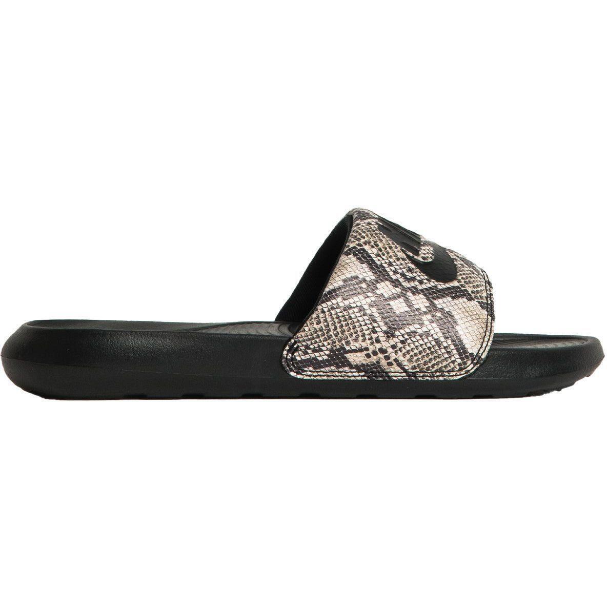 Шлепанцы женские Nike W Victori One Slide Print FZ3111-200 38 (7 US) черные фото 1