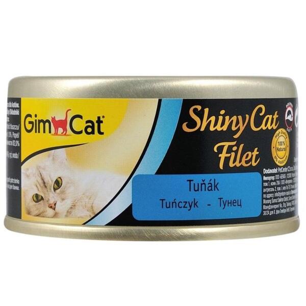 

Корм влажный для котов GimCat Shiny Cat с тунцом 70г