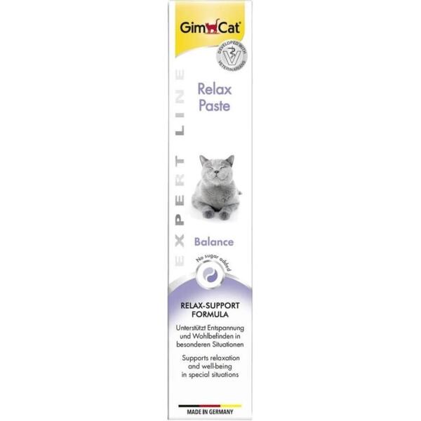 Паста витаминизированная для котов GimCat Expert Line Relax для преодоления стресса и тревожных состояний 50г