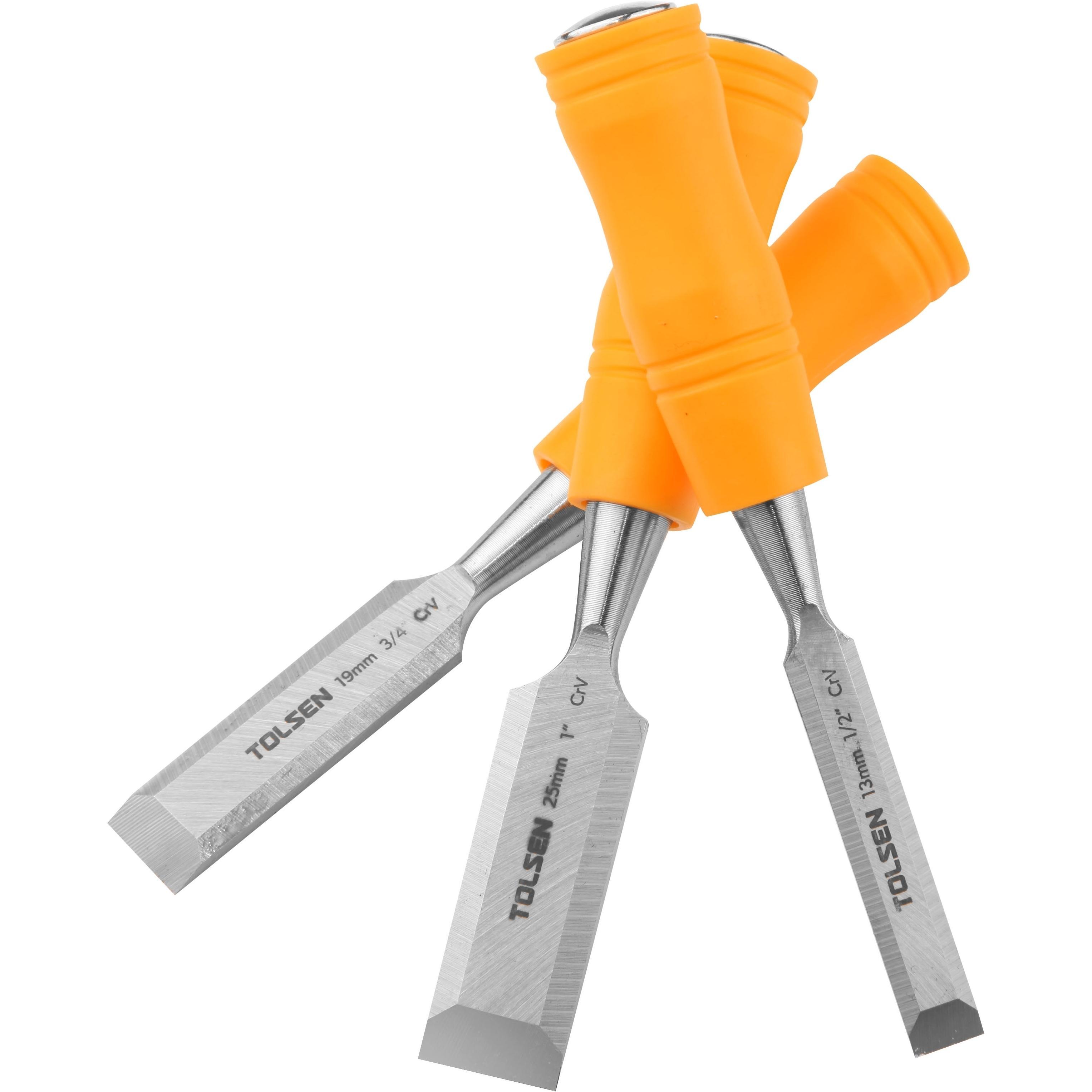 Набір стамесок Tolsen, набір 13-19-25мм, 190мм, 3шт (25380T)фото1