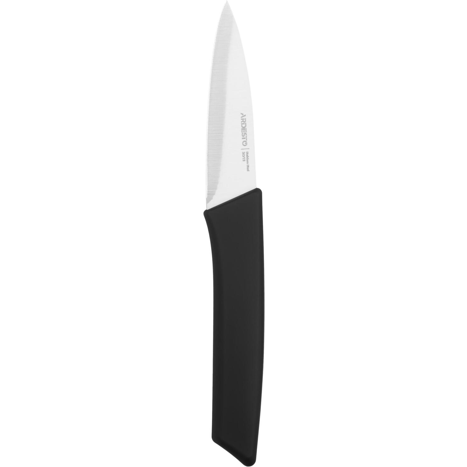 Кухонный нож для овощей Ardesto Gemini Gourmet, 9.5см, черный (AR2035SB) фото