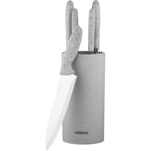 Набор ножей с блоком Ardesto Gemini, 6 предметов, серый (AR2106GR)