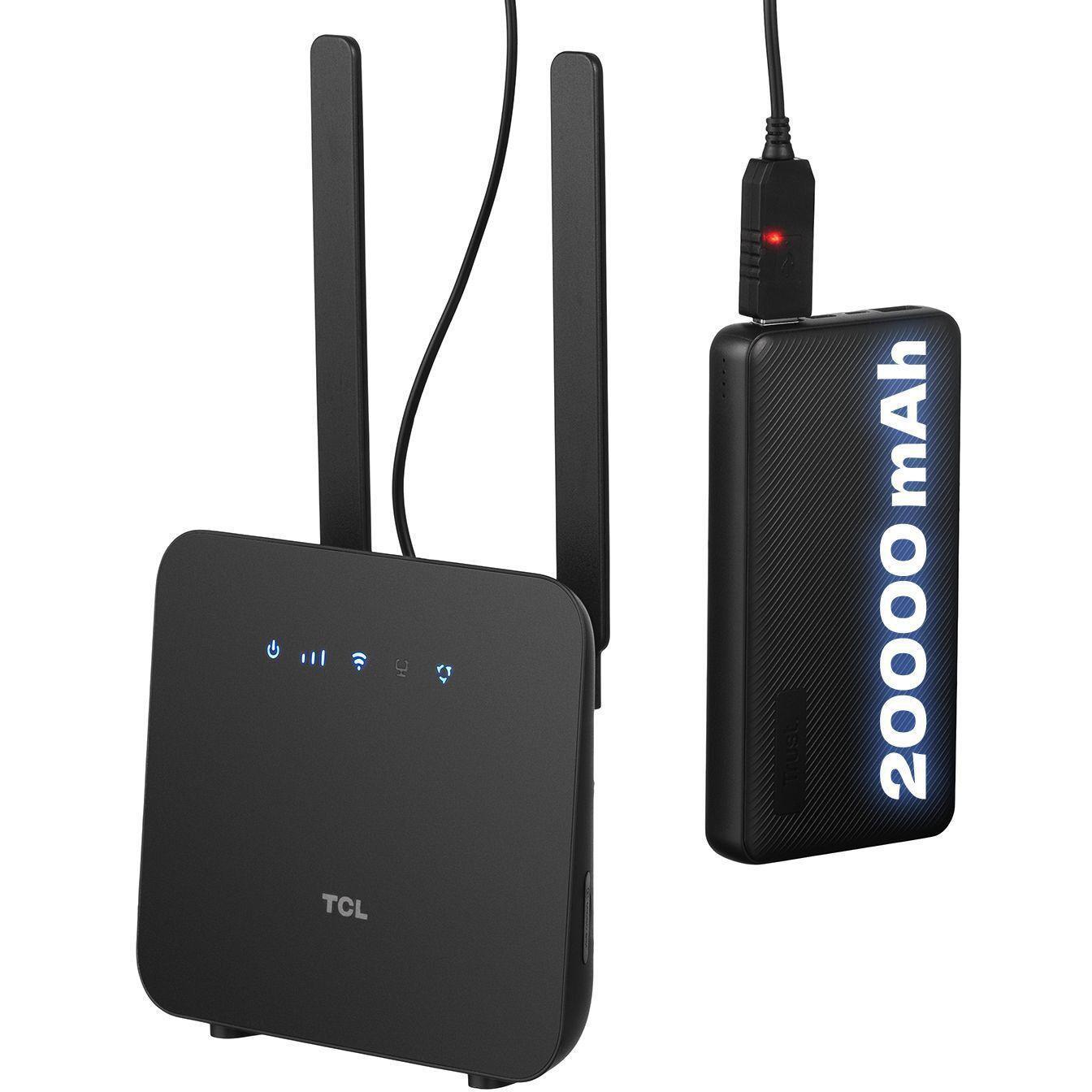 Маршрутизатор TCL LINKHUB (HH42CV2) + Power Bank 20000мА*ч + USB-DC кабель 12В (694743657296) фото 1