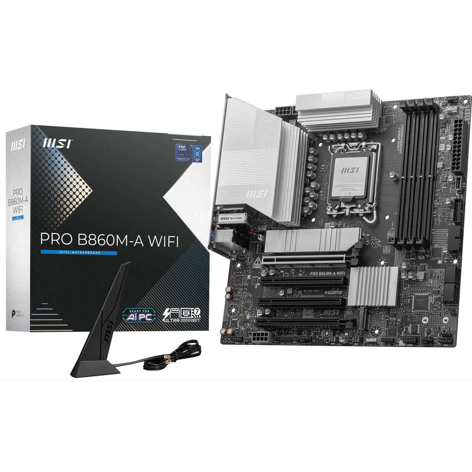 Материнcкая плата MSI PRO B860M-A WIFI (911-7E42-002) фото 
