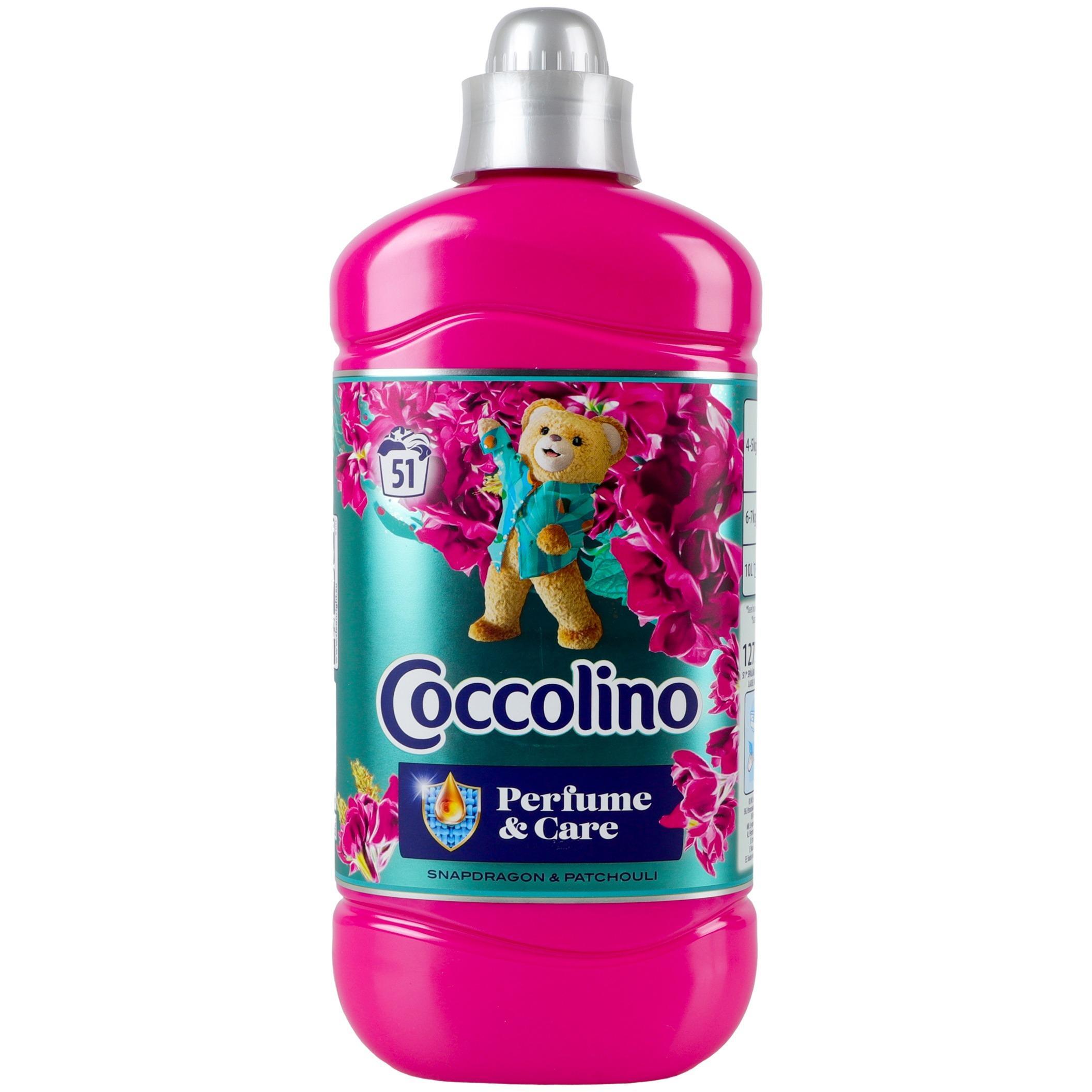 Концентрированный кондиционер для белья Coccolino парфюмерия с нотами цветка дракона, лимона, пиона и пачули, 1,275л фото 1