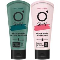 Подарочный набор O'SHY: Крем для рук Интенсивное питание 75мл + Крем для ног Увлажнение и смягчение 75мл