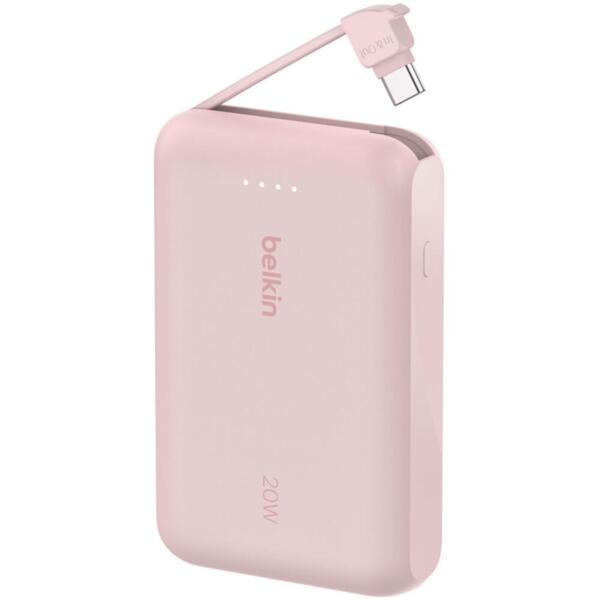 

Портативный аккумулятор Belkin 10000mAh, 20W, USB-C, Pink (BPB021HQPK)
