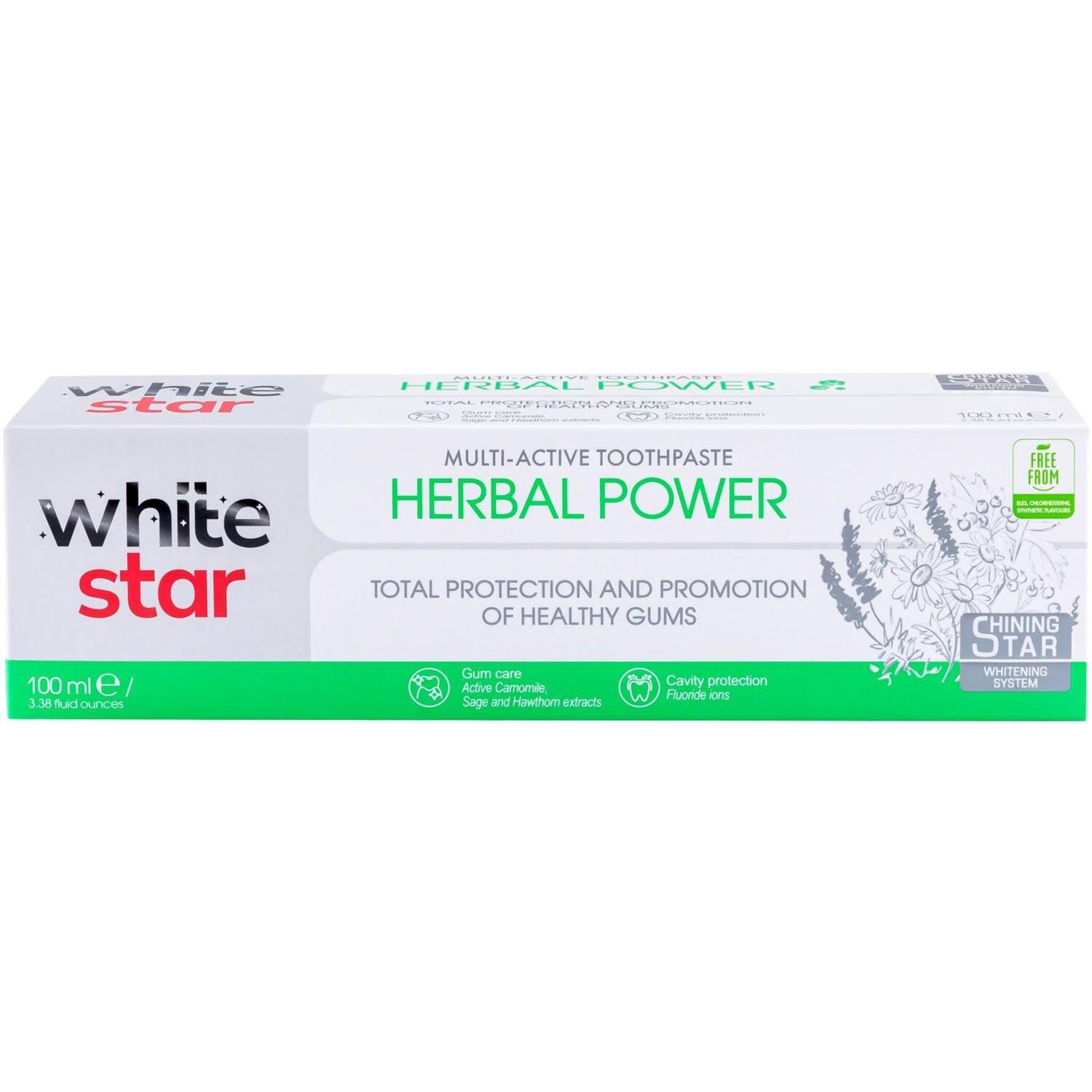 Зубная паста White Star Multi-Active Herbal Power 100ml фото