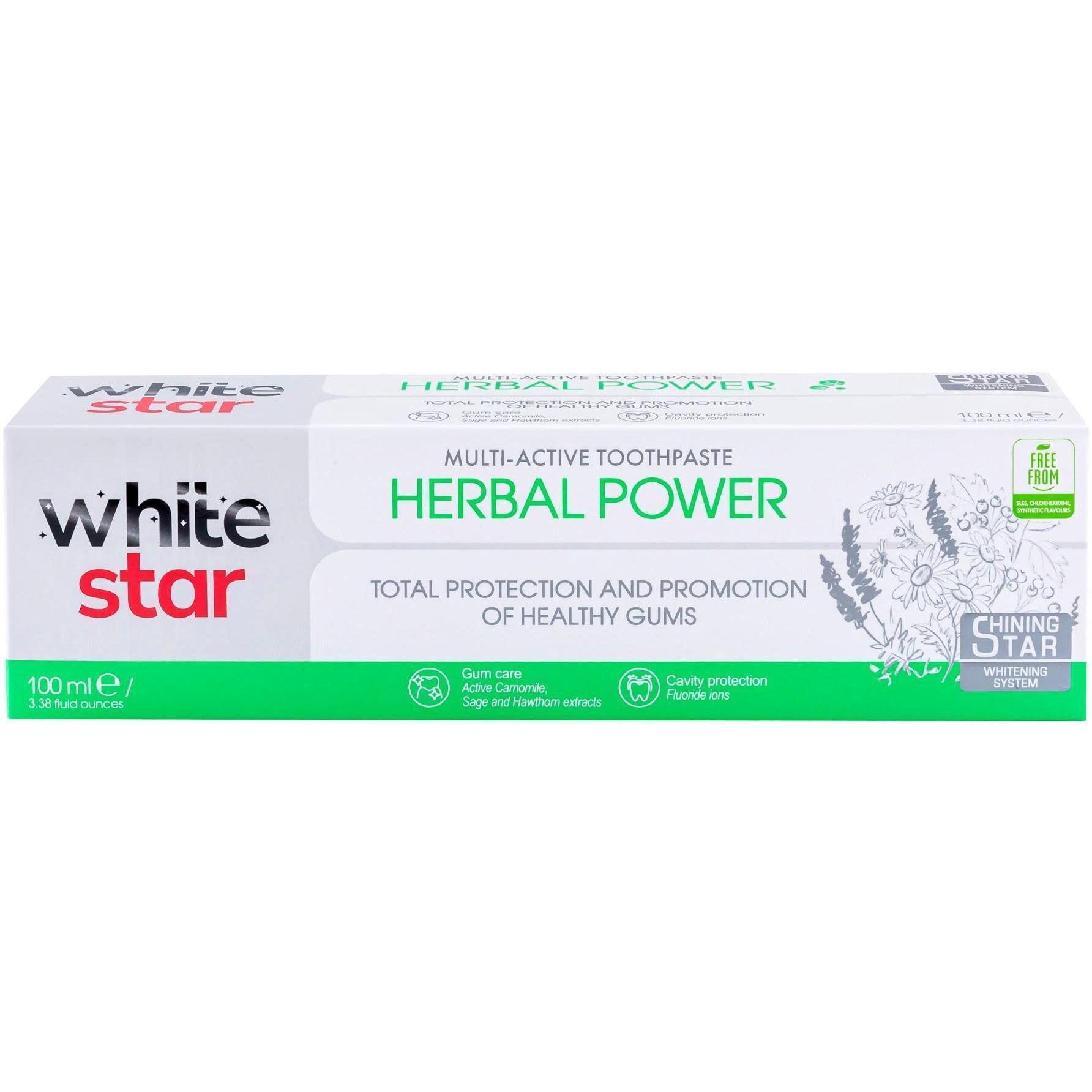 Зубна паста White Star Multi-Active Herbal Power 100mlфото1