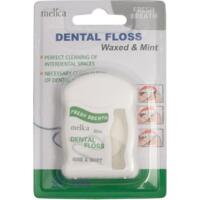 Зубна нитка Melica Wax&Mint з воском та м'ятою 50м