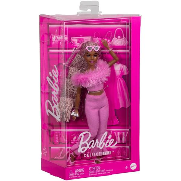 

Кукла Barbie модница в костюме с перьями (HYV28)