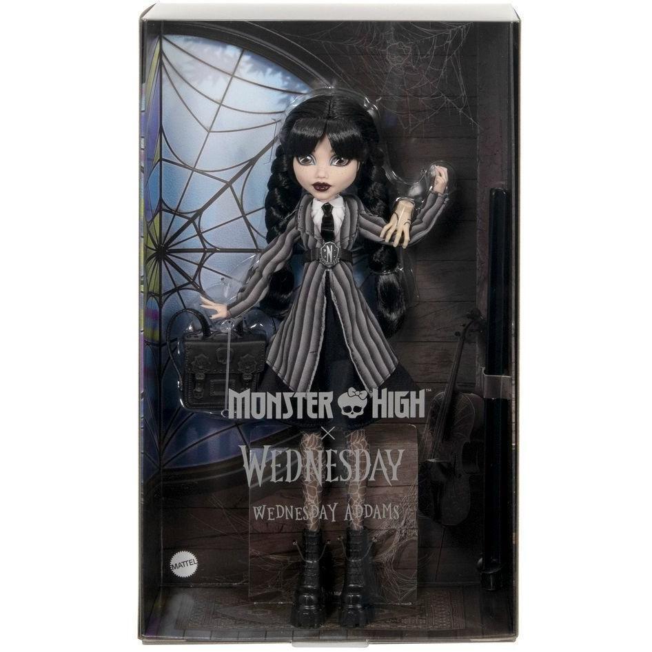 Коллекционная кукла Monster High Венздей в школьной форме (HXJ04) фото