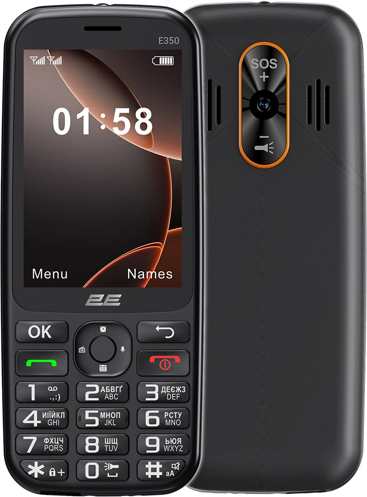 Мобильный телефон 2E E350 3.5" 2SIM Black (694743656879) фото 1