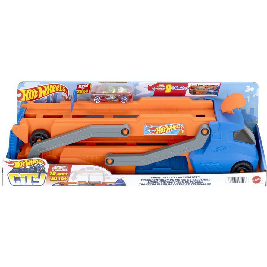 Грузовик Hot Wheels "Молниеносный автотранспортер" (HYT83) фото 1