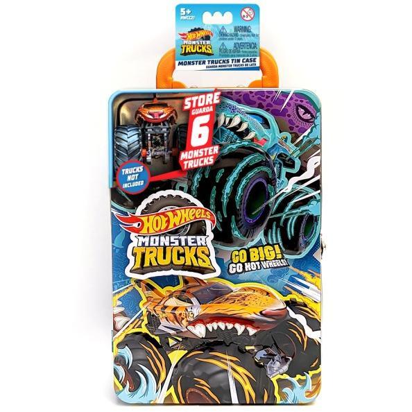 Металлический контейнер для хранения машинок "Monster Trucks" Hot Wheels (HWCC21) фото