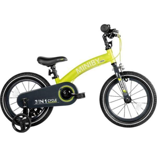 Велосипед-беговел QPLAY Miniby 3-в-1 салатовый (CB01MiniByGreen)