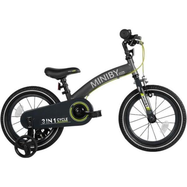 

Велосипед-беговел QPLAY Miniby 3-в-1 серый (CB01MiniByGrey)
