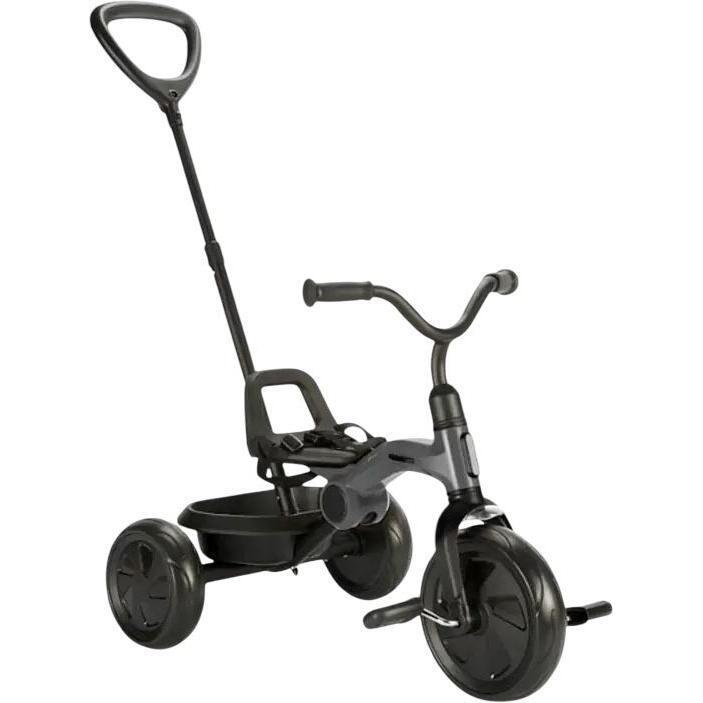 Велосипед трехколесный QPLAY Ant+ с родительской ручкой складной темно-серый (T190-2Ant+Grey) фото 1