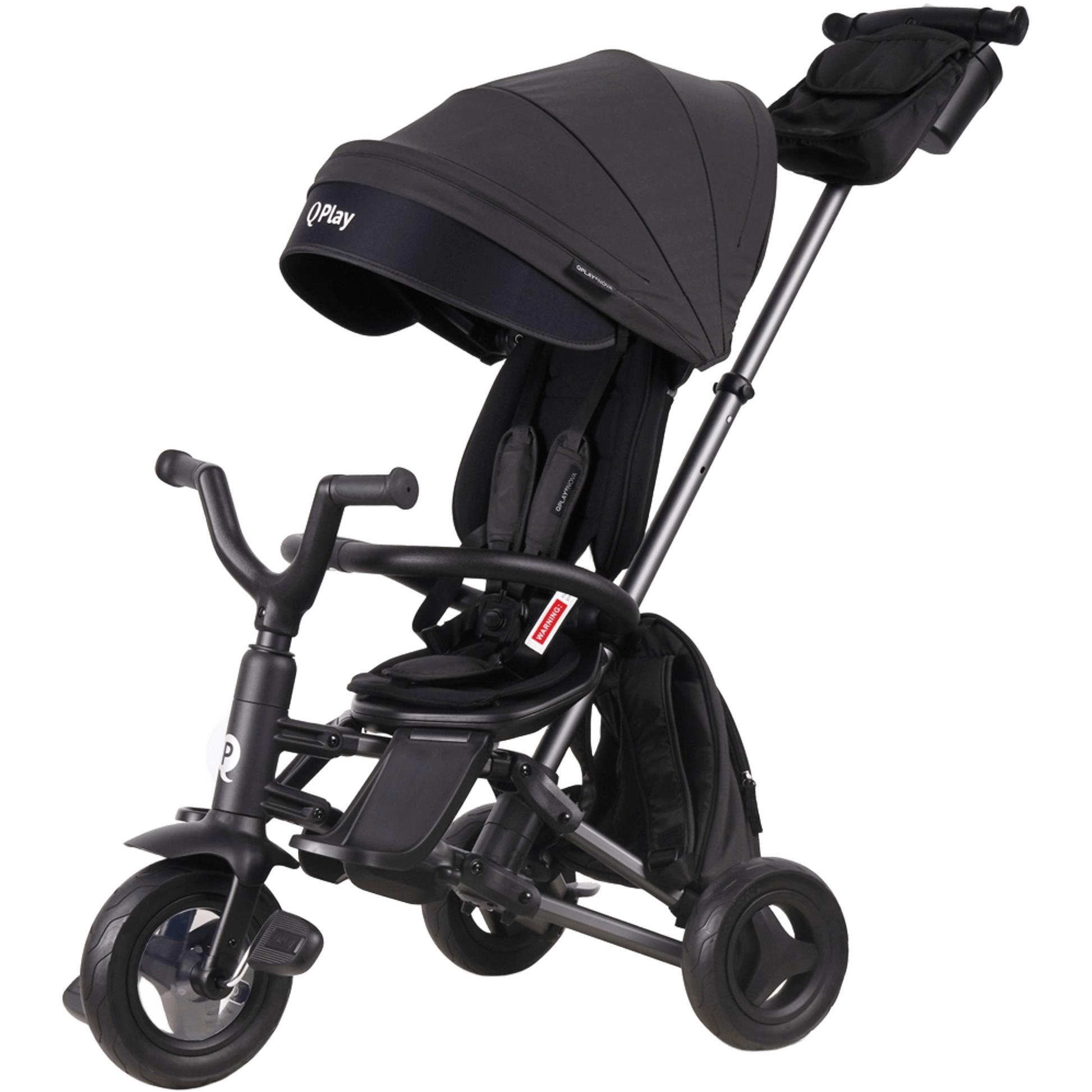 Велосипед складной трехколесный детский Nova+ Rubber Exclusive Black (S700-13Nova+RubberEBlack) фото 1