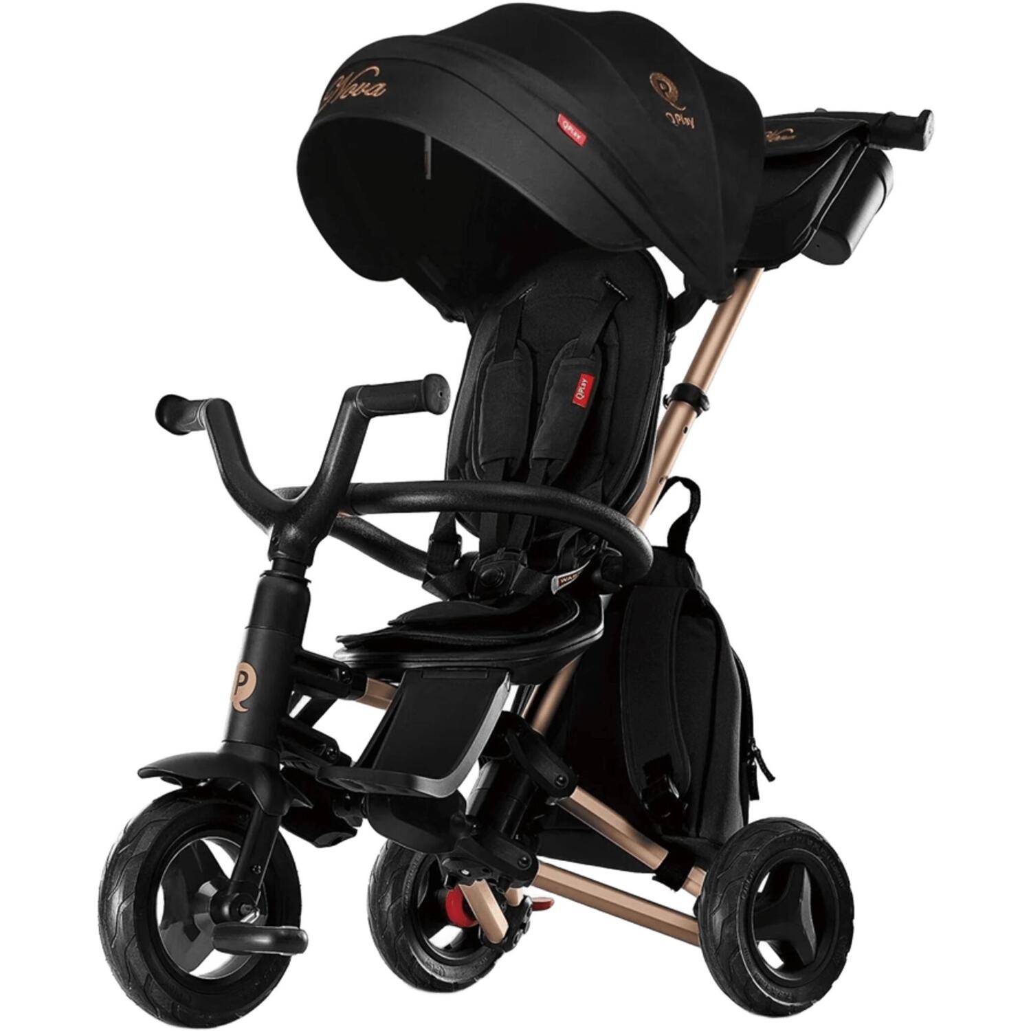 Велосипед складной трехколесный детский QPLAY Nova+ Rubber (S700-13Nova+RubberGold)